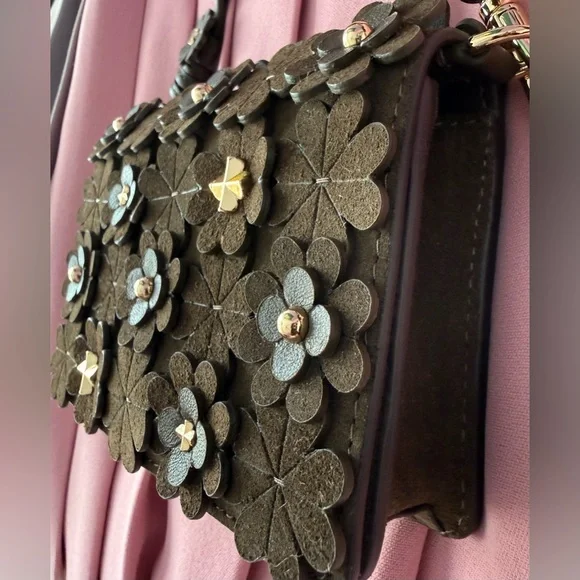 Kate Spade Natasha Floral Embellished Leather Mini Bag - Picture 3 of 15